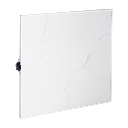 Bild 1 - jollytherm Infrarot Keramikheizkörper 60 x 60 cm, 440 Watt, marmoroptik weiß - 10842