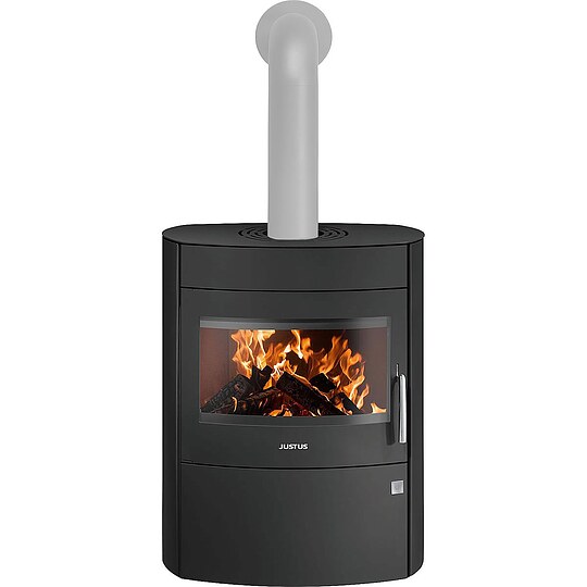 Bild 1 - Kaminofen Justus Agero 2.0, Stahl schwarz, 7 kW - 5491 11