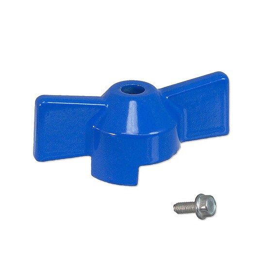 Bild 1 - Flügelgriff blau für Kugelhahn - Größe 1