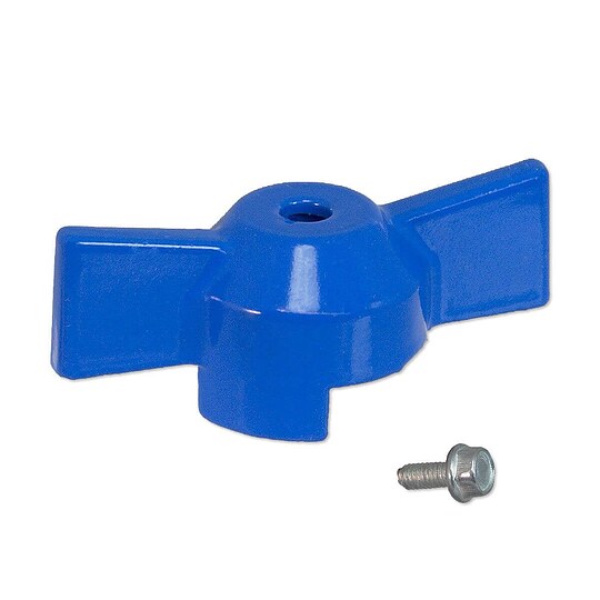 Bild 1 - Flügelgriff blau für Kugelhahn - Größe 2