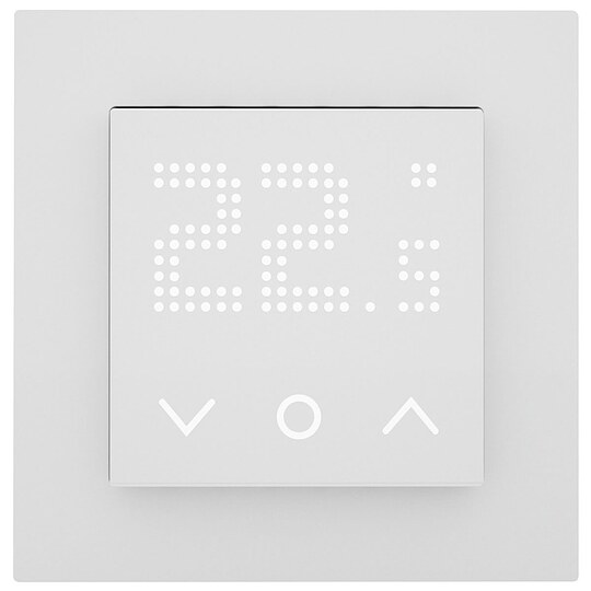 Bild 1 - Raumregler Alpha direct 55 Matrix WiFi - 230 V - Sensortasten - inkl. Bodensensor - Gehäuse signalweiß - RDWM 21051-N7