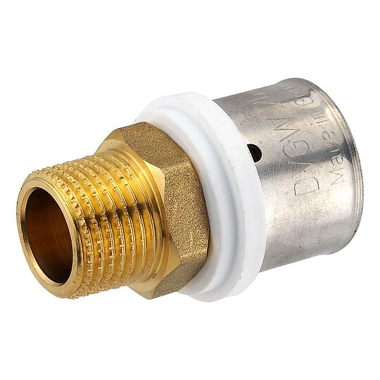 Bild 1 - Pressfitting-Übergang 26 x 3,0 mm - 1/2 Zoll Außengewinde für MV-Rohr