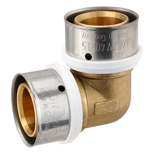Bild 1 - Pressfitting-Winkel 90° - 40 x 3,5 mm für MV-Rohr