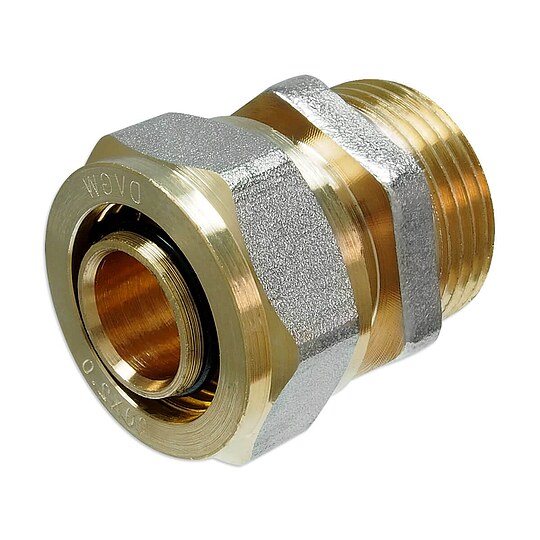 Bild 1 - Schraubfitting-bergang mit Auengewinde - 20 x 2,0 mm - 1/2'' fr Alu-Mehrschicht-Verbundrohr