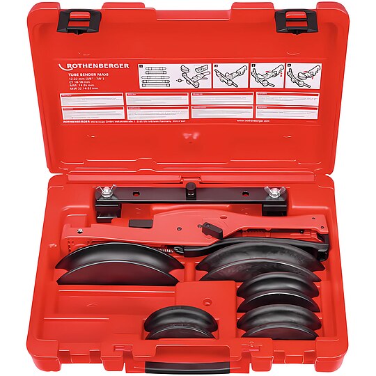 Bild 1 - ROTHENBERGER Rohrbiege-Set f�r Alu-Verbundrohr 14, 16, 18, 20, 26 mm - im Kunststoffkoffer