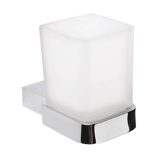 Bild 1 - Glashalter NEW YORK von ROMAN DIETSCHE - mit Glas - chrom/satiniert - 853410