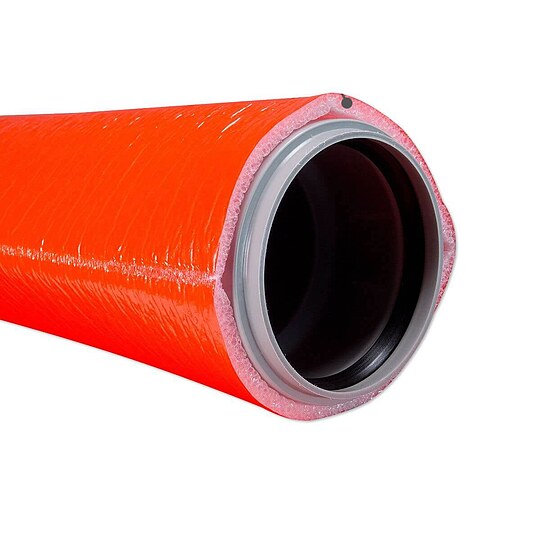 Bild 1 - 10 m Abwasser-Schutzschlauch für 100 mm Rohr - Dämmschichtdicke 9 mm