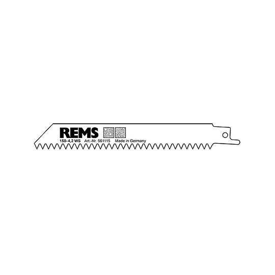Bild 1 - REMS WS-Universal-Sgebltter fr Porenbeton und Gipsplatten - 5er-Pack - Lnge 150 mm - Zahnteilung 4,2 mm - 561115 R05