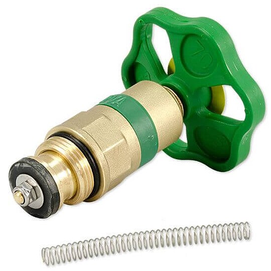 Bild 1 - Ventiloberteil fr Schrgsitzventil mit Rckfluverhinderer 1'' / DN25 - mit nichtsteigender Spindel und Fettkammeroberteil - 01821 2500 001
