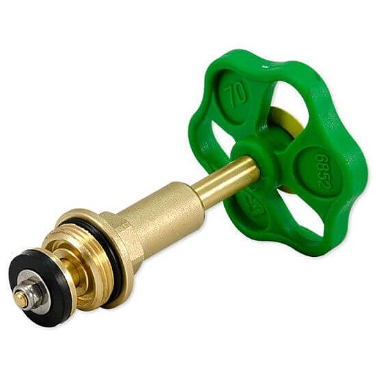 Bild 1 - Ventiloberteil f�r Schr�gsitzventil 3/4'' / DN20 - mit steigender Spindel und Fettkammeroberteil - 01816 2000 001