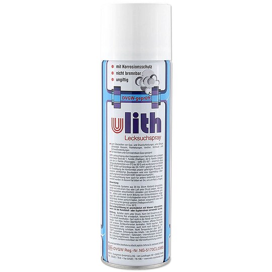 Bild 1 - Ulith Lecksuchspray - DIN-DVGW-gepr�ft und zugelassen - 400 ml - 244001