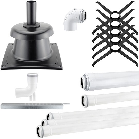 Bild 1 - Viessmann Paket Abgassystem D60 Schachtabdeckung Kunststoff - raumluftunabhängig - ZK01756