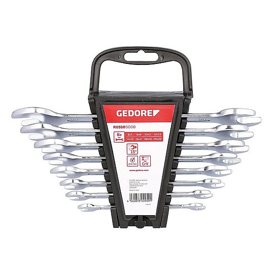 Bild 1 - GEDORE red Doppelmaulschl�ssel-Satz 8-teilig 6-22 mm - 3300959