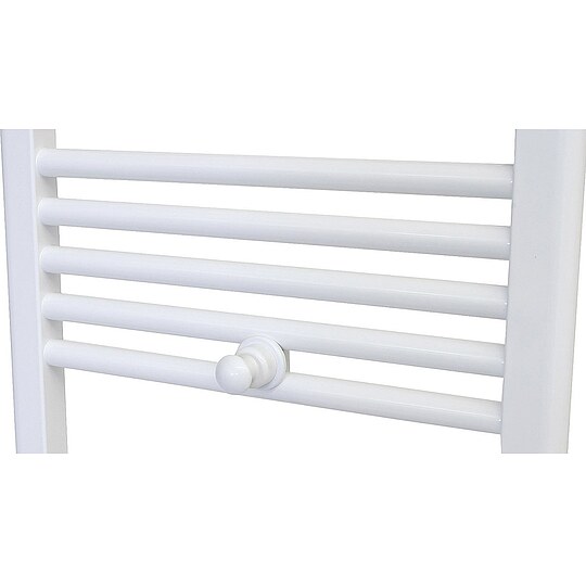 Bild 1 - Kleiderhaken Knopf weiß - 2 Stück