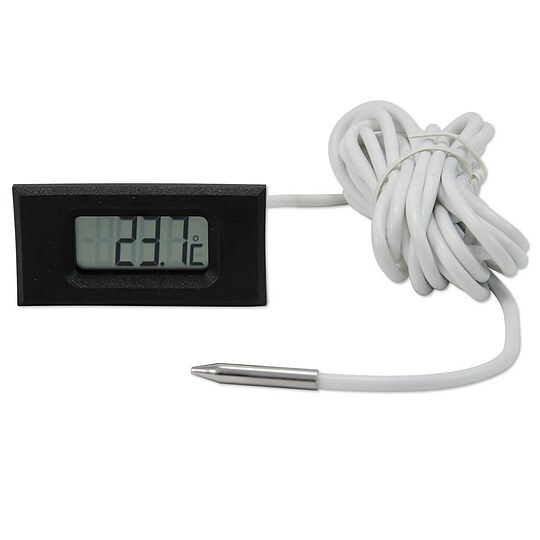 Bild 1 - LCD Fernthermometer -40 bis +110 °C mit 3 m Fühlerkabel - batteriebetrieben - mit Digitalanzeige