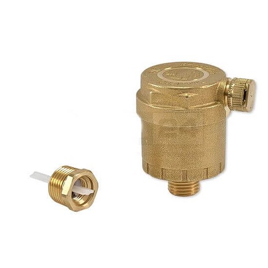 Bild 1 - GIACOMINI Automatischer Schwimmerentlüfter mit Rückhalteventil 3/8'' AG - R88IY002