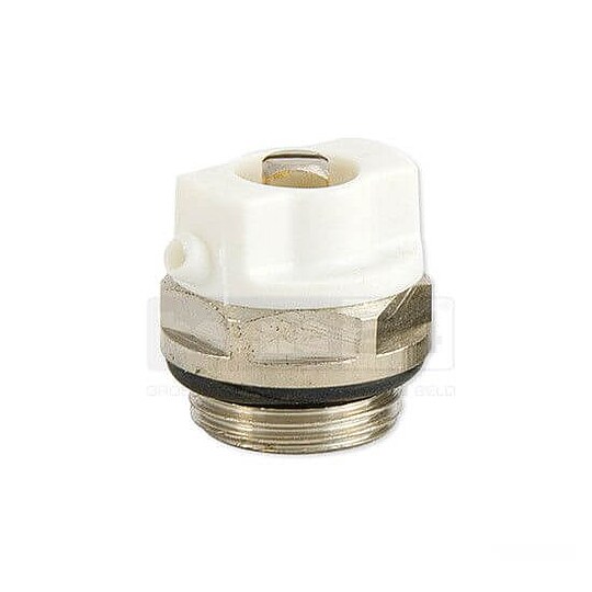 Bild 1 - Entlftungsventil 3/8'' - drehbar - Messing vernickelt - mit O-Ring selbstdichtend
