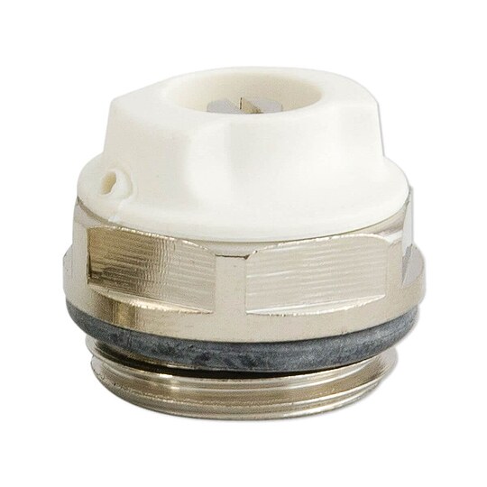 Bild 1 - Entlftungsventil 1/2'' - drehbar - Messing vernickelt - mit O-Ring selbstdichtend