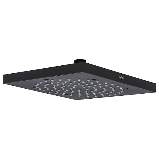Bild 1 - Kopfbrause Cube, schwarz matt, 210 x 210 mm, Ausfhrung, Edelstahl