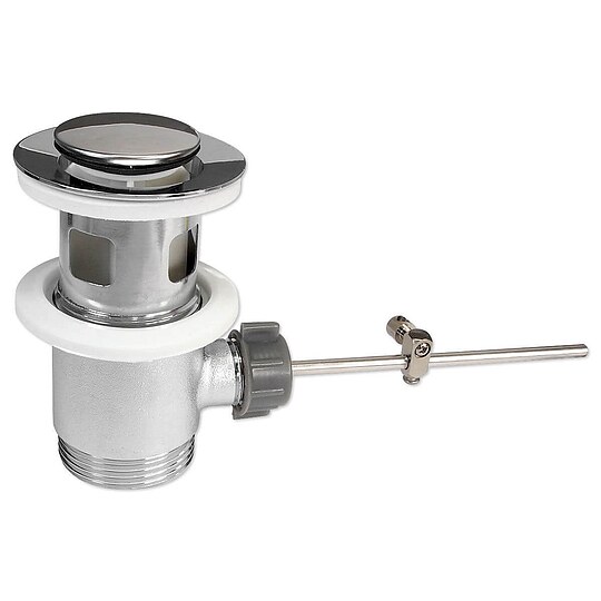 Bild 1 - Excenter Ablaufgarnitur mit kleinem Stopfen f�r Waschbecken - mit �berlauf