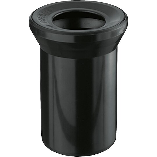 Bild 1 - WC-Anschlussstutzen mit Dichtung Ø 110/110 mm, gerade - schwarz