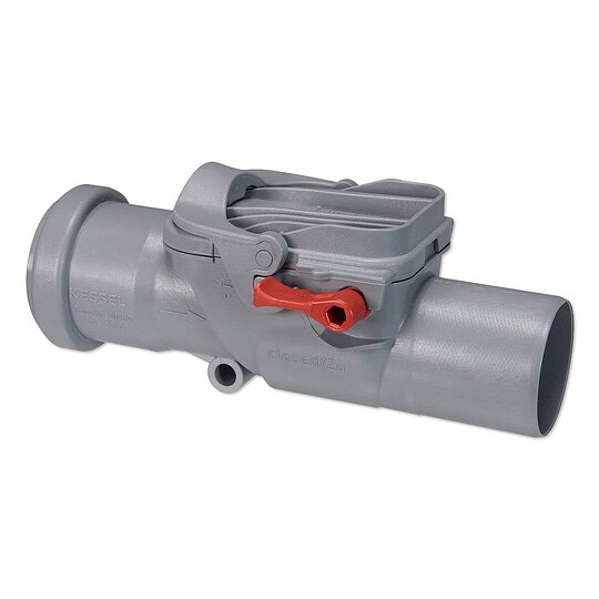 Bild 1 - KESSEL R�ckstauverschluss Staufix Kunststoff DN 50 - Gerade Form - 73050