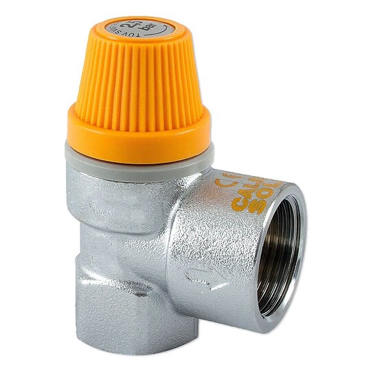 Bild 1 - Caleffi Membran-Sicherheitsventil 1/2'' IG fr Solar - 6 bar - bis 160C - Auslass 3/4'' IG - 253046