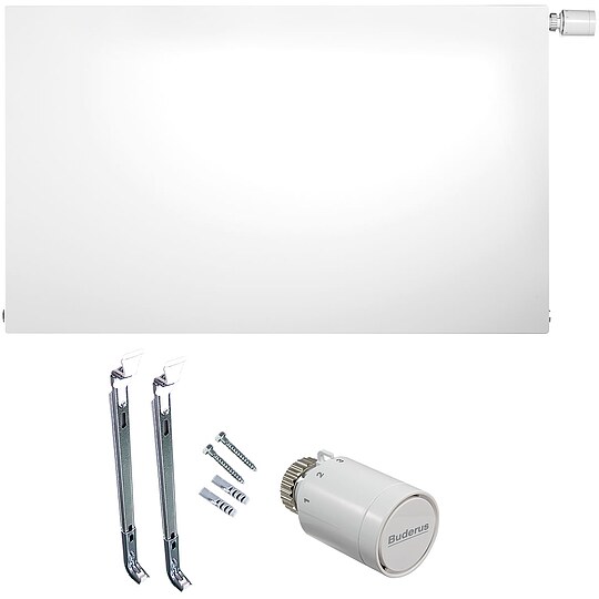 Bild 1 - Buderus Ventil-Heizk�rper Logatrend VCM-Plan.2 H 300 L 1000 Typ 22 - 742/474 Watt - Set mit Thermostatkopf