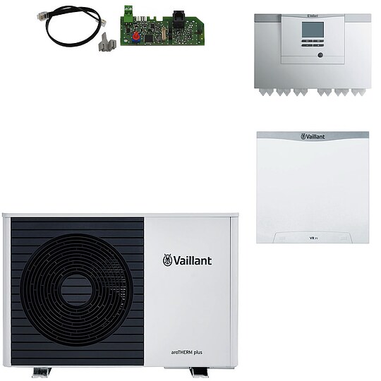 Vaillant Wärmepumpenpaket 4.052 aroTHERM plus VWL 75/6 A S2 mit Steuerungssystem DIA, Mischer