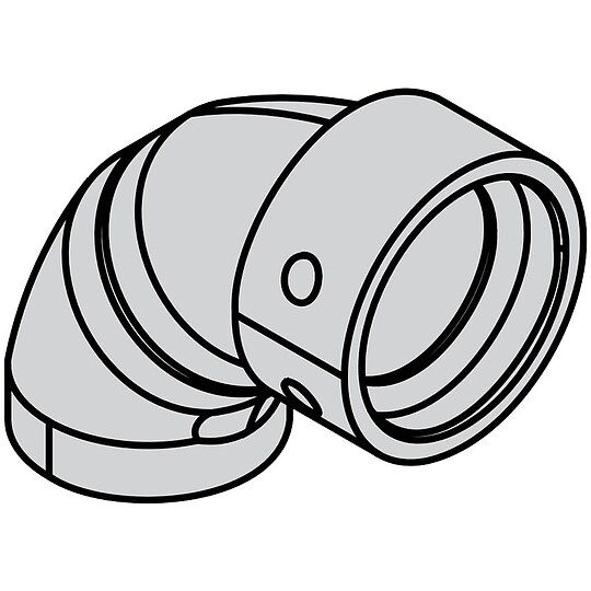 Bild 1 - Viessmann EPP-Bogen 90� mit Verbindungsmuffe, DN180, w�rmed�mmend - 7501769