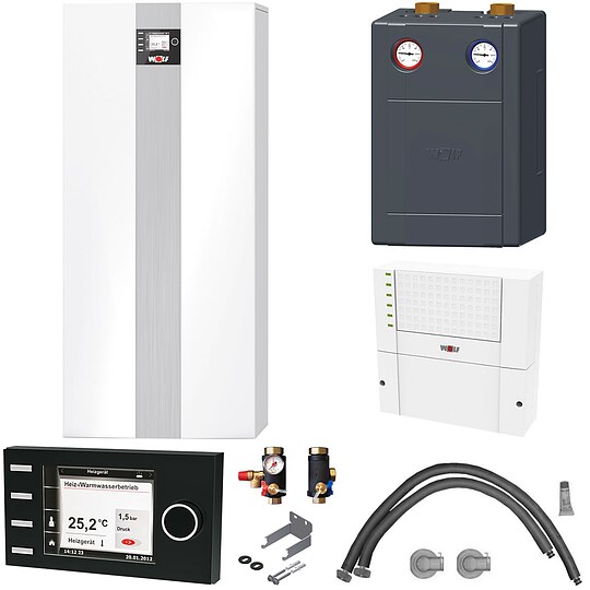 Bild 1 - WOLF TGB-2-20 Gasbrennwertkessel Paket mit Bedienmodul BM-2 f�r Mischerkreis - 8615761W08