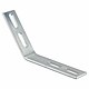 Winkel 45 verzinkt - 80 x 25 x 4 mm - mit 4 Langlchern 8 x 25 mm - fr Profil 27/18 und 28/30