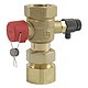 Caleffi Messing-Kappenventil 3/4'' IG x 3/4'' IG - bis 85C - mit Plombiervorrichtung - 558050