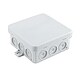 Feuchtraum Kabel-Abzweigdose Aufputz 85 x 85 x 37 mm - IP54 - VDE-geprft - aus PE grau