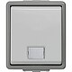 Aufputz-Kontrollschalter f�r Ausschaltung mit Fenster IP44 - 75 x 66 x 54 mm