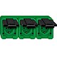 SCHUKO-Dreifach-Steckdose, grn, Agrar - 3-fach