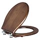 WC-Sitz JUBIL�UM Softclose aus Walnuss-Holz, Edelstahlscharniere - 93 069 35