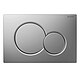 Geberit Bettigungsplatte SIGMA01 matt-chrom, 2-Mengen-Splung - 115770JQ5