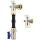 Wrmemengenzhler-Einbau-Set - vertikal - fr Baulnge 110 mm 3/4'' und 130 mm 1