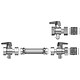 Viessmann W�rmemengenz�hler Anschluss-Set, waagerecht - 7438470