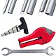 9-teiliges PROFI-Werkzeug-Set fr Alu-Mehrschicht-Verbundrohr 16 x 2, 20 x 2, 26 x 3 und 32 x 3 mm