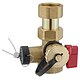 Messing-Kappenventil Heizung 3/4'' IG x 3/4'' IG - bis 130C - mit Plombiervorrichtung