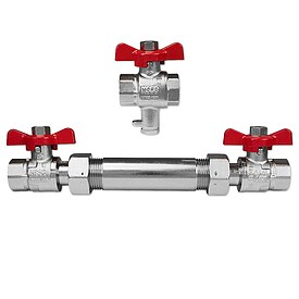 Wrmemengenzhler-Einbausatz - fr Baulnge 130 mm / 3/4'' IG