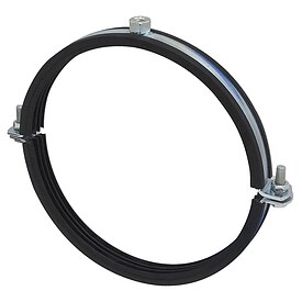 Doppel-Schraubrohrschelle fr Rohr 210 - 212 mm mit Schallschutzeinlage