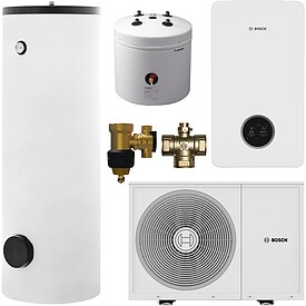 BOSCH Luftw�rmepumpen-Paket BOPA CS390 CS3800iAW 4 OE-S, mit W�rmepumpenspeicher HR300, Pufferspeicher - 7739625581