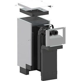 BUDERUS Abdeckhaube Bodenanschluss lang fr INPA fr Aueneinheit WLW MB AR - 8738214738