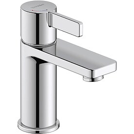 Waschtischmischer Duravit D-Neo S, Mittelstellung kalt, Ausladung 94 mm, chrom - DE1011002010