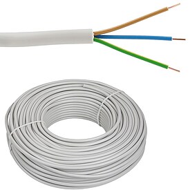 Installationsleitung NYM-J 3 x 1,5 mm - Farbe grau - Rolle je 100 m