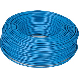 Isolierte Starkstromleitung H07V-U massiv, 1 x 1,5 mm� schwarz - Rolle 100 m