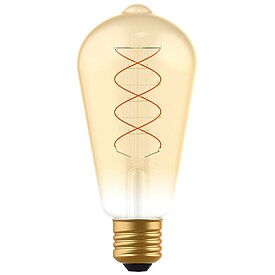 LED's light LED Deko/Vintage Leuchtmittel - Rhrenform ST64, E27, 4W, 1800K, Gold 330 - dimmbar - 250 lm